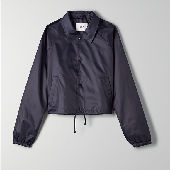 TNA Jackets & Blazers - Tna Aritzia the coach’s jacket navy Medium